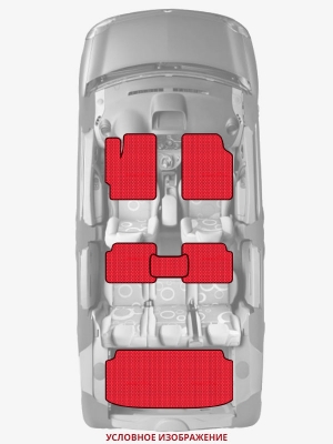 ЭВА коврики «Queen Lux» комплект для Volkswagen New Beetle Cabrio
