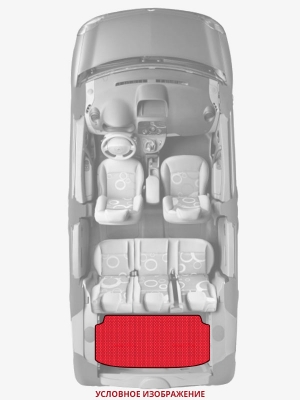 ЭВА коврики «Queen Lux» багажник для Isuzu MU (II)